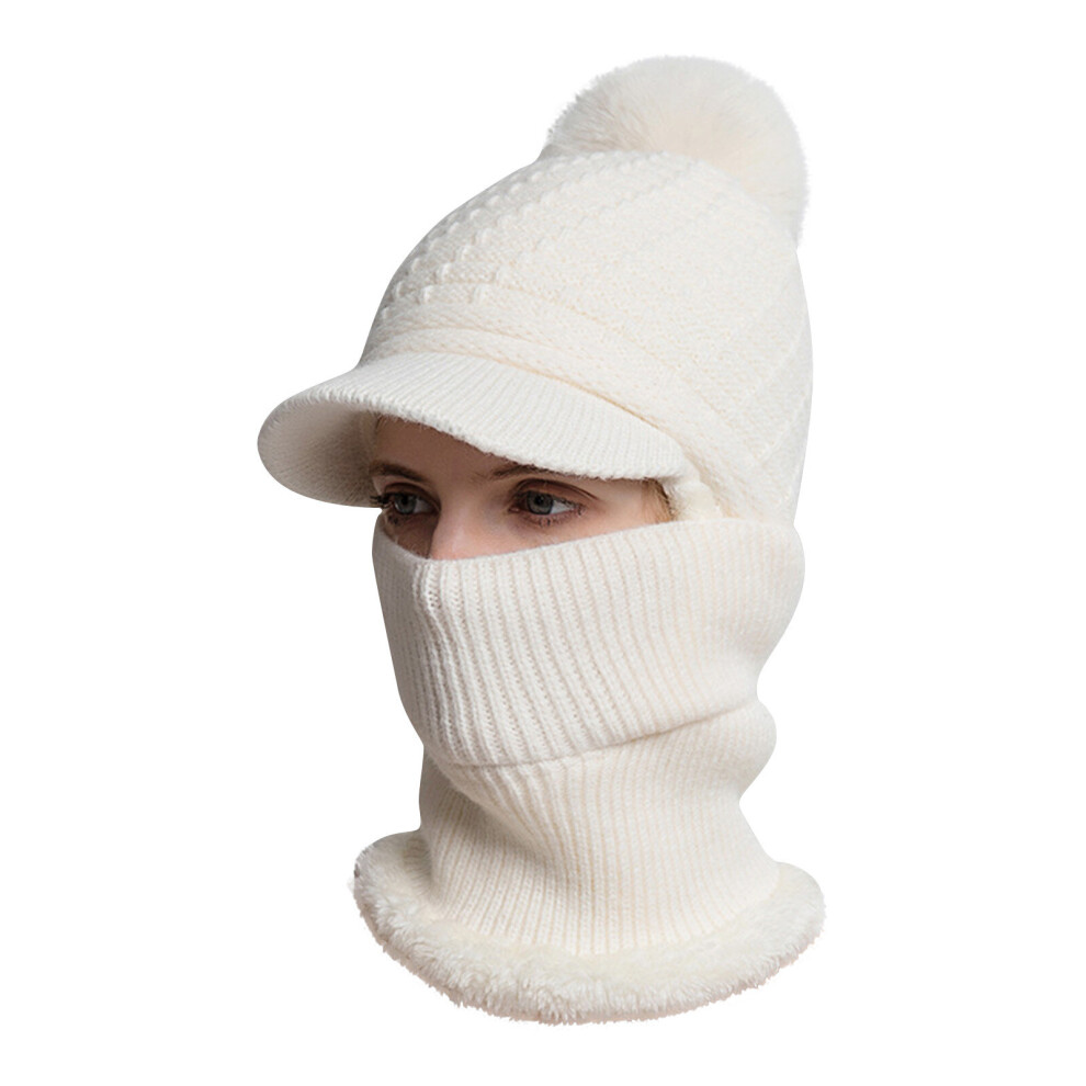 Coral Fleece Winter Hat Beanies Women Ear Protection Caps Women Scarf Warm Breathable Knitted Hat Winter Warm Women Knitted Hats-image-OPC-PBQQT8Z-NEW