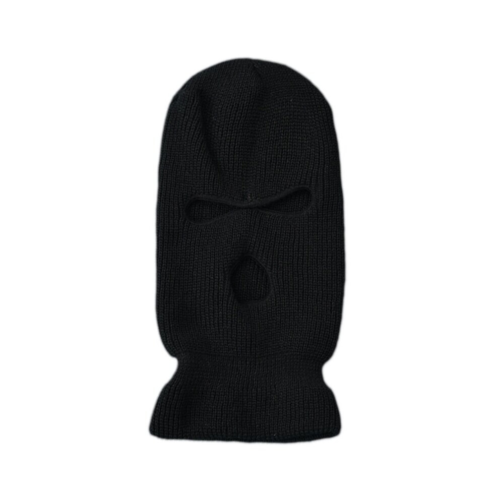 Unisex Winter Knitted One Hole Ski Mask Balaclava Beanies Hat Cycling Windproof Helmet Lining Full Face Cap Neck Warmer Multicoloured 885657979868