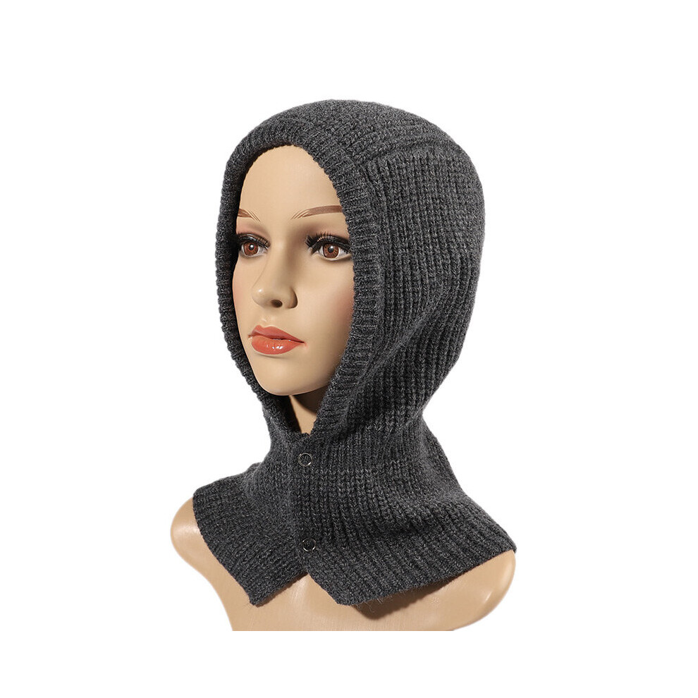 Women's Balaclava Hat Winter Hat Knitted Men's Hats Women's Hats Ins Style Knitted Hood Hat And Scarf-image-OPC-PBQQWWV-NEW