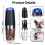 2PCS Electric Salt And Pepper Grinder Set Coarseness Gravity Sensor UK 3