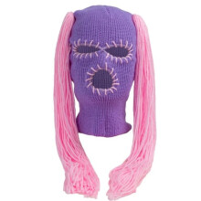 Knit Beanie Hat Full Face Ski Masks Decoration Winter Caps Knitted Hats