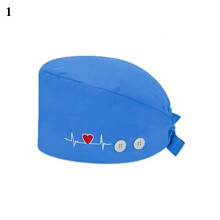 Printed Nurse Cap Women Surgical Cap Adjustable Cap Doctor Operating Room Hat Neutral Breathable Scrub Cap For Hospital Clinic