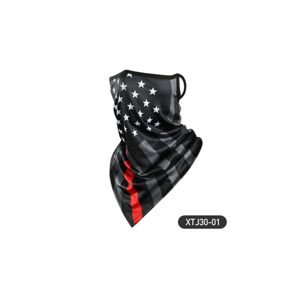 Triangle Bandana Face Scarves Neck Buff Tube Scarf Ice Silk Neck Gaiter Cover Smooth Breathable Headband Men Women Multicoloured