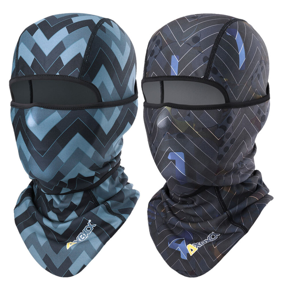 2Pcs Winter Fleece Balaclava Warmer Windproof Sport Cycling Fishing Snowmobile Ride Ski Bike Riding Full Face Mask Bonnet Cap Multicoloured 885658004774