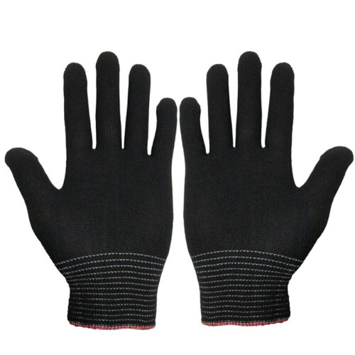 2 Pairs Nylon Anti Static Gloves Knit Work Gardening Lumber Protector Hand Safety Grip Glove On 6278