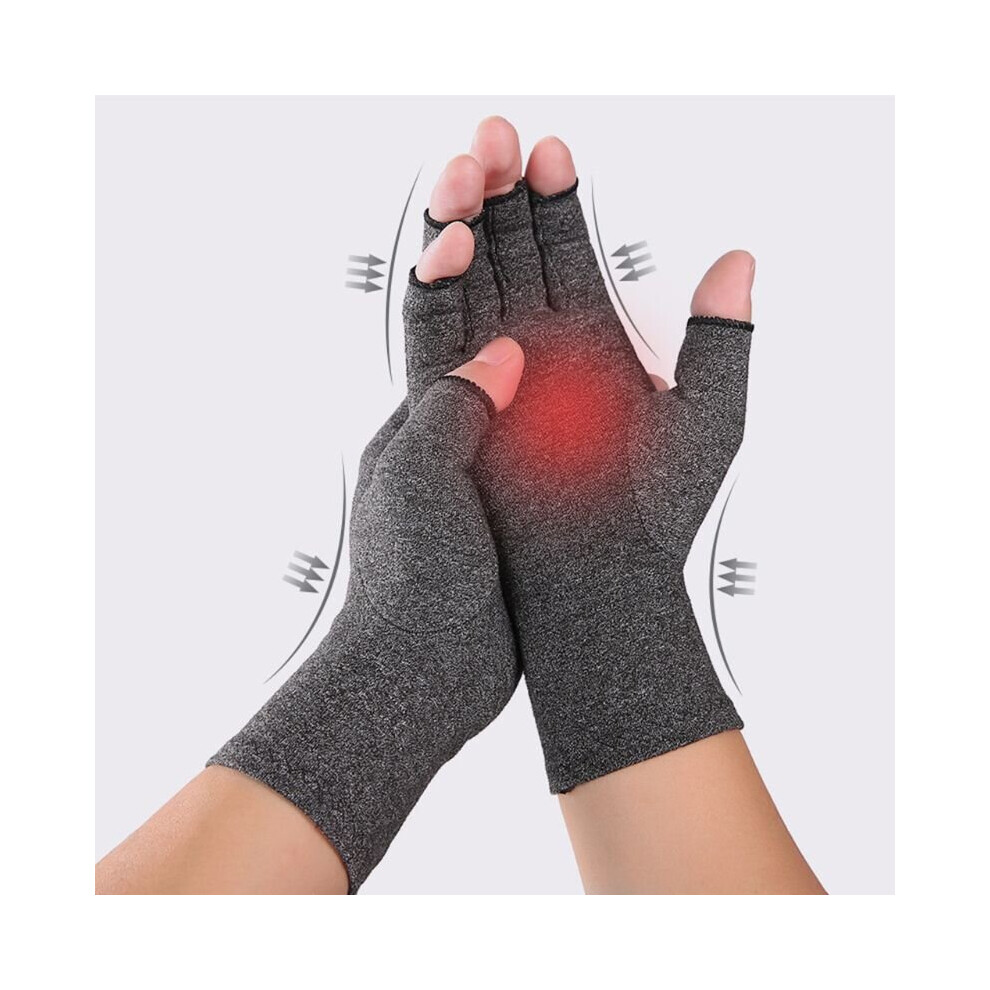 Multicoloured Arthritis Compression Gloves For Carpal Tunnel Rheumatiod Tendonitis Fingerless Mittens For Computer Typing Dailywork