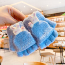 0-5 Years Old Winter Baby Girls Cotton Outdoor Warm Gloves Boy Children Cartoon Soft Five-finger Gloves Kids Lovely Gloves