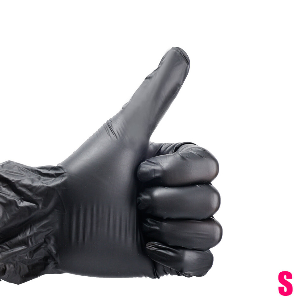 (S White-M) 20Pc Nitrile Disposable Gloves Waterproof Food Home Kitchen Laboratory Cleaning Gloves Cooking Car Repairing Gloves 885658013387