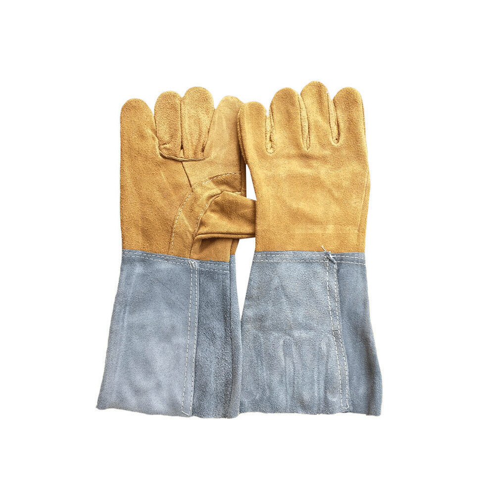 Work Gloves Cowhide Leather Workers Work Welding Safety Protection Garden Sports Motorcycle Driver Clothing Accessories Gloves 885658014360