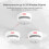 Living And Home X-Sense Interlinked Mini Smoke Alarm, Replaceble Battery 3