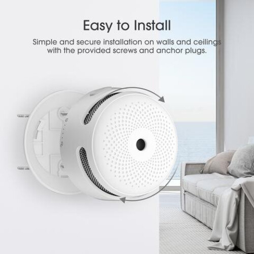 Living And Home X-Sense Interlinked Mini Smoke Alarm, Replaceble Battery 1
