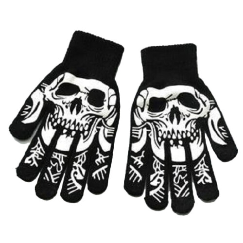 1 Pair Of Halloween Skeleton Gloves Long Arm Full Finger Gloves Costume Cosplay