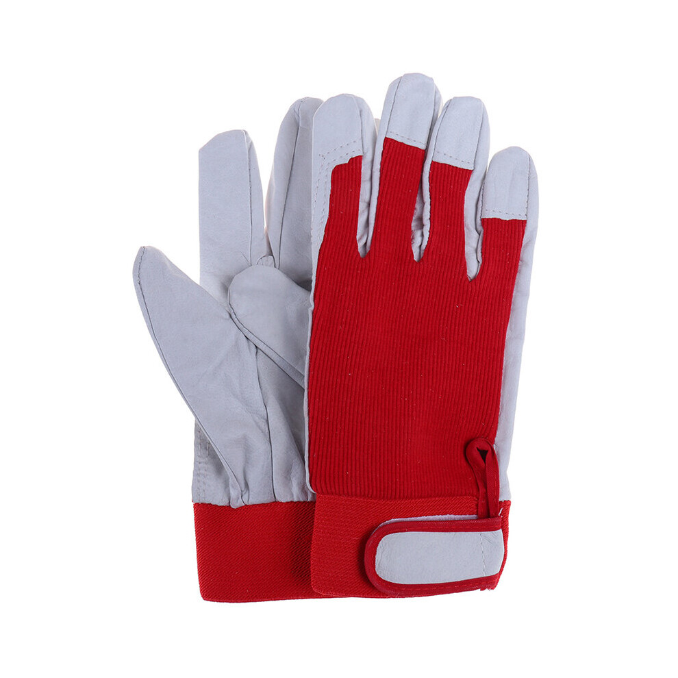 Red Products Mechanic Leather Coated Work Gloves Safety Industrial Working Protective Sport Glove 885658016968