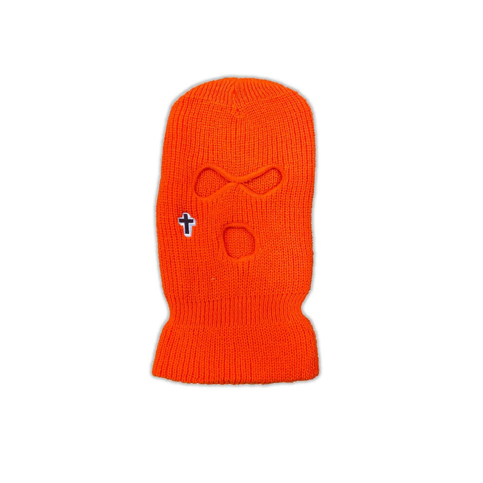 Cross Balaclava Three-Hole Ski Mask Tactical Mask Full Face Mask Winter Hat Party Mask Embroidery Bone Masculino Multicoloured 885658017774