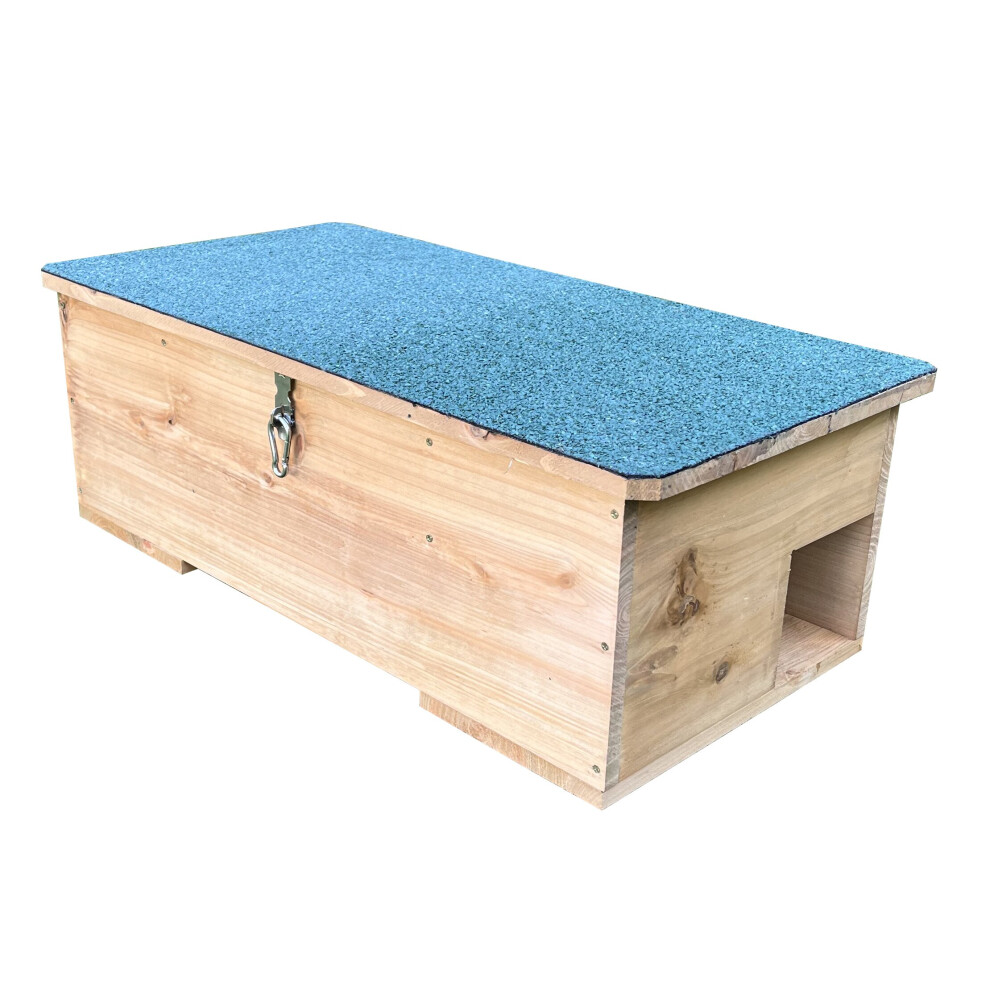 Wooden Hedgehog Feeding Station House