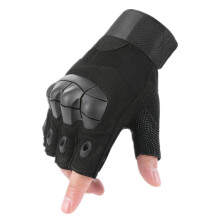 (Half Black Army Green-M) Army Tactical Gloves Men Women Paintball Airsoft Combat Mittens Fingerless Motorcycle Hard Knuckle Half Finger Military Gloves