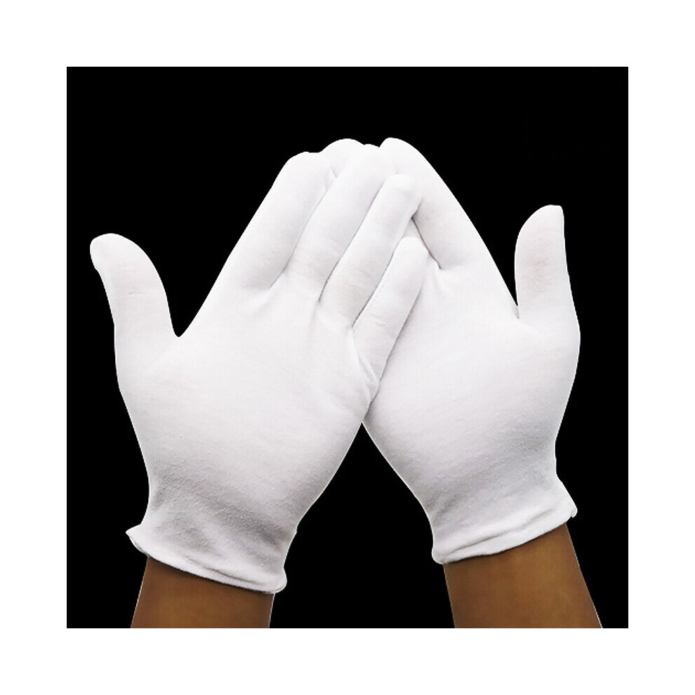(1 Pair Green-S) 1Pair Labor Insurance Thick Cotton Work Cotton Cloth Thin Medium And Thick Etiquette Wenwan Inspection Gloves 885658019099