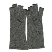 (Black Gray-M) 1 Pairs Arthritis Gloves Touch Screen Gloves Anti Arthritis Therapy Compression Gloves and Ache Pain Joint Relief Winter Warm