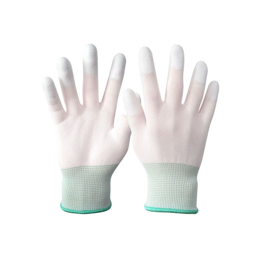 1 Pair Antistatic Gloves Anti Static Esd Electronic Working Gloves Pu Finger Coated Finger Pc Antiskid For Finger Protection 885658021108