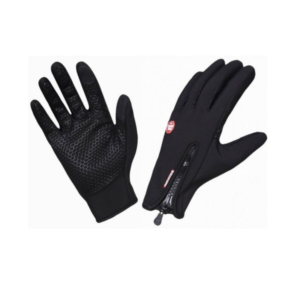 (A Motorcycle Gloves Black-Xl) Screen Motorbike Racing Riding Gloves Winter Motorcycle Gloves Winter Thermal Fleece Lined Waterproof Heated Guantes Multicoloured 885658008970