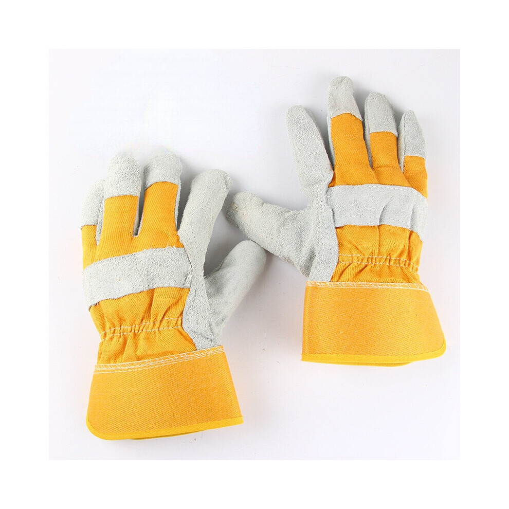 Welding Work Gloves Cowhide Leather Men Working Welding Safety Protective Garden Sports Moto Driver Clothing Gloves 885658031817