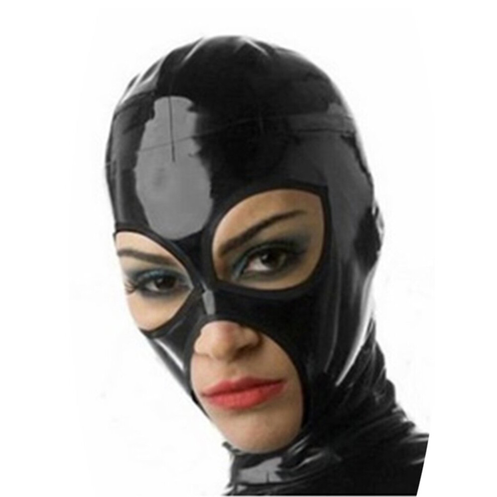 Latex Mask cosplay Hats Hood Eyes Mouth Nostrils Rear Zipper on OnBuy