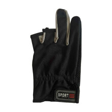 Adult Thin Ice Silk Breathable Fishing Gloves Anti-Slip Anti-UV Three-finger Gloves Outdoor Cycling Gloves