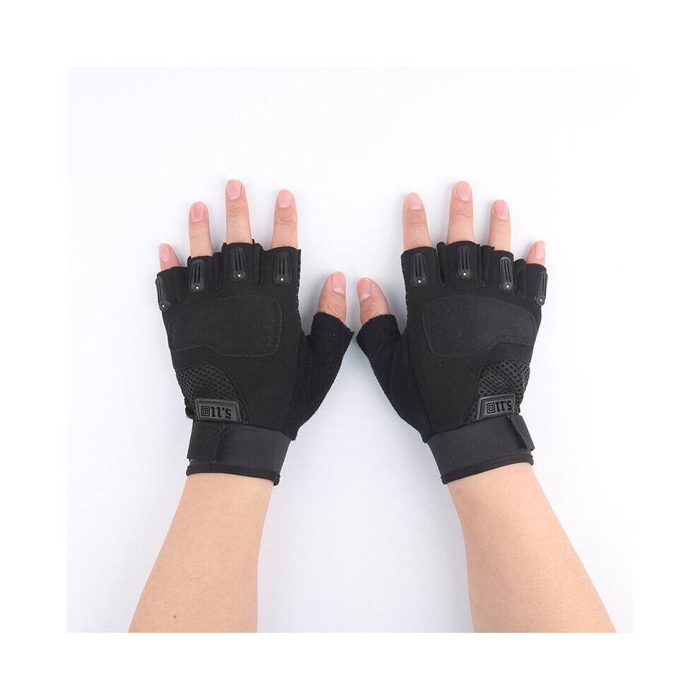 Tactical Gloves Half Finger Riding Cycling Motorcycle Gloves Gloves Fighting Mountaineering Gloves Wear Resistant Non-Slip Glove Multicoloured 885658036362