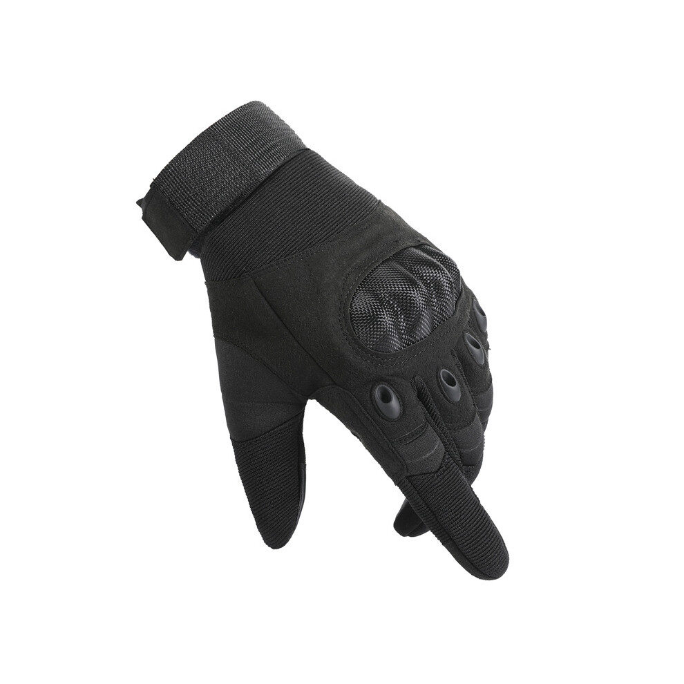 (Bk White-M) Motorcycle Gloves Outdoor Windproof Anti-Skidding Tactical Gloves Men's Motocross Cycling Military Gloves Multicoloured 885658038427