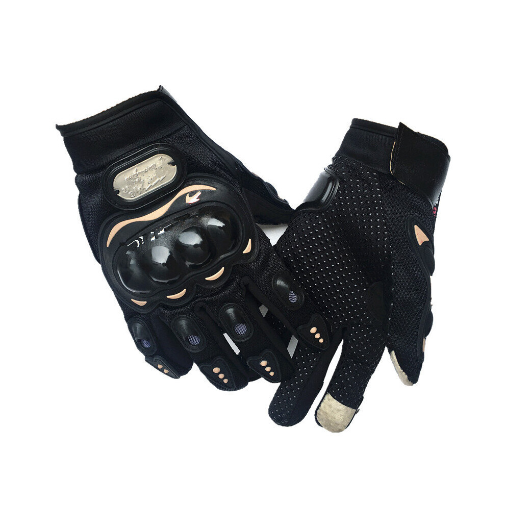 (-Xl) Unisex Touchscreen Motocycle Gloves Outdoor Sports Bicycle Hiking Breathable Full Finger Gloves Black 885658041212