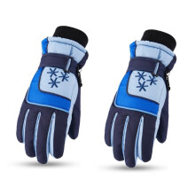 C9GF 9-15Y Kids Ski Gloves Fleece Warm Snowboarding Mittens Skiing Gloves for Teens Winter Cycling Gloves Thick Warm Gloves