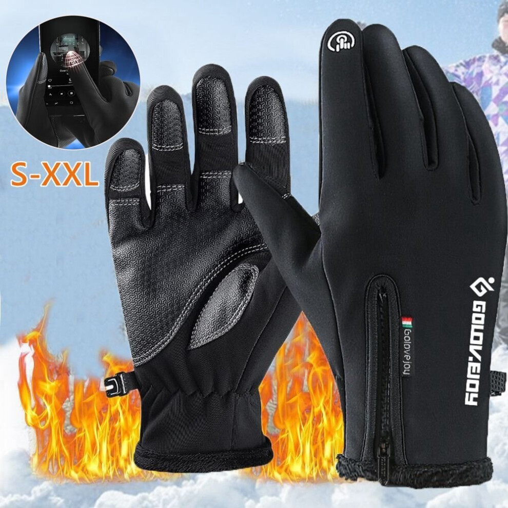 Touch Screen Waterproof Motorcycle Gloves Heated Riding Gloves Racing Riding Gloves Thermal Fleece Lined Multicoloured 885658042530