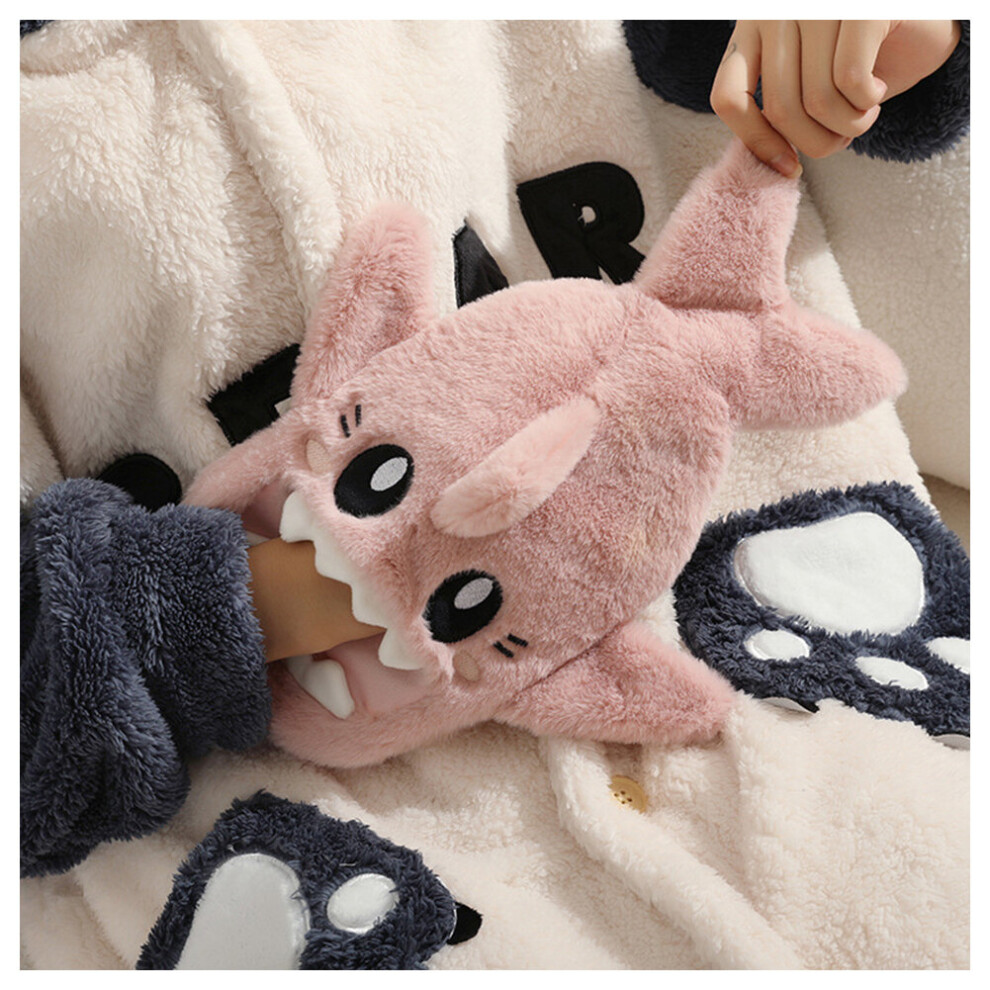 Multicoloured Water Bottle Cartoon Plush Warm Belly Female Compresses Water Injection Warm Baby Cartoon Hand Warmer Bag