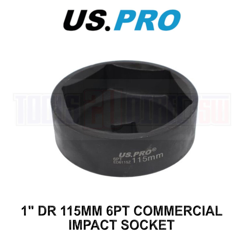 US PRO Tools 1" DR 115mm 6pt Commercial Impact Socket 3962