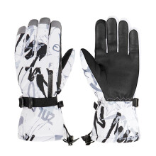 (Gray-S 9 13y S) Waterproof Warm Gloves Girls Boys Winter Ski Gloves Kids Windproof Skiing Snowboard Gloves Riding Gloves Women Man Winter Gloves
