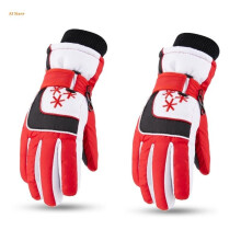 9-15Y Winter Waterproof Kids Ski Gloves Hiking Gloves Snowboarding Mittens