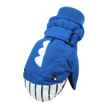 Winter Outdoor Unisex Kids Cartoon Print Warm Snow Skating Snowboarding Gloves Windproof Warm Ski Gloves Size