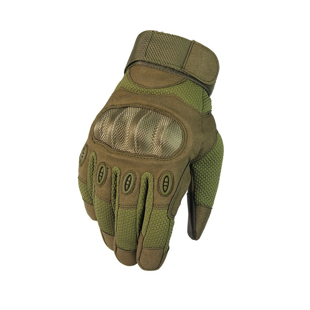 (Green-M) 1 Pair Motorcycle Gloves Breathable Unisex Full Finger Glove Outdoor Racing Sport Glove Motocross Protective Gloves-image-OPC-PBQRFWP-NEW