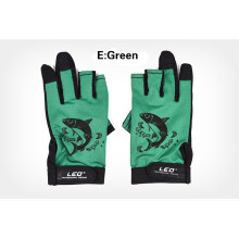 Fishing Gloves Anti-slip Quick-drying Three Finger Cut Thin Style for Summer Gloves Work