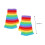 Striped Fingerless Gloves Rainbow Gloves Fingerless Split Finger Gloves 6