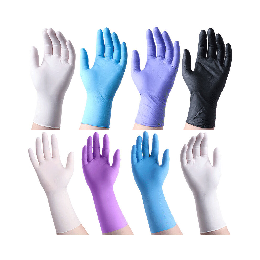 100Pcs Work Safety Gloves Nitrile Rubber Anti-Static Gloves Disposable Rubber Gloves 885658077150