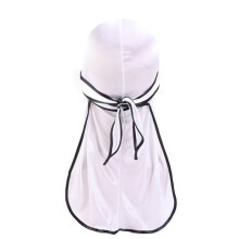 Silk Long Tail Scarf Cap Men's Satin Durags Bandanna Turban Wigs Men Silky Durag Headwear Pirate Hat Hair Accessories