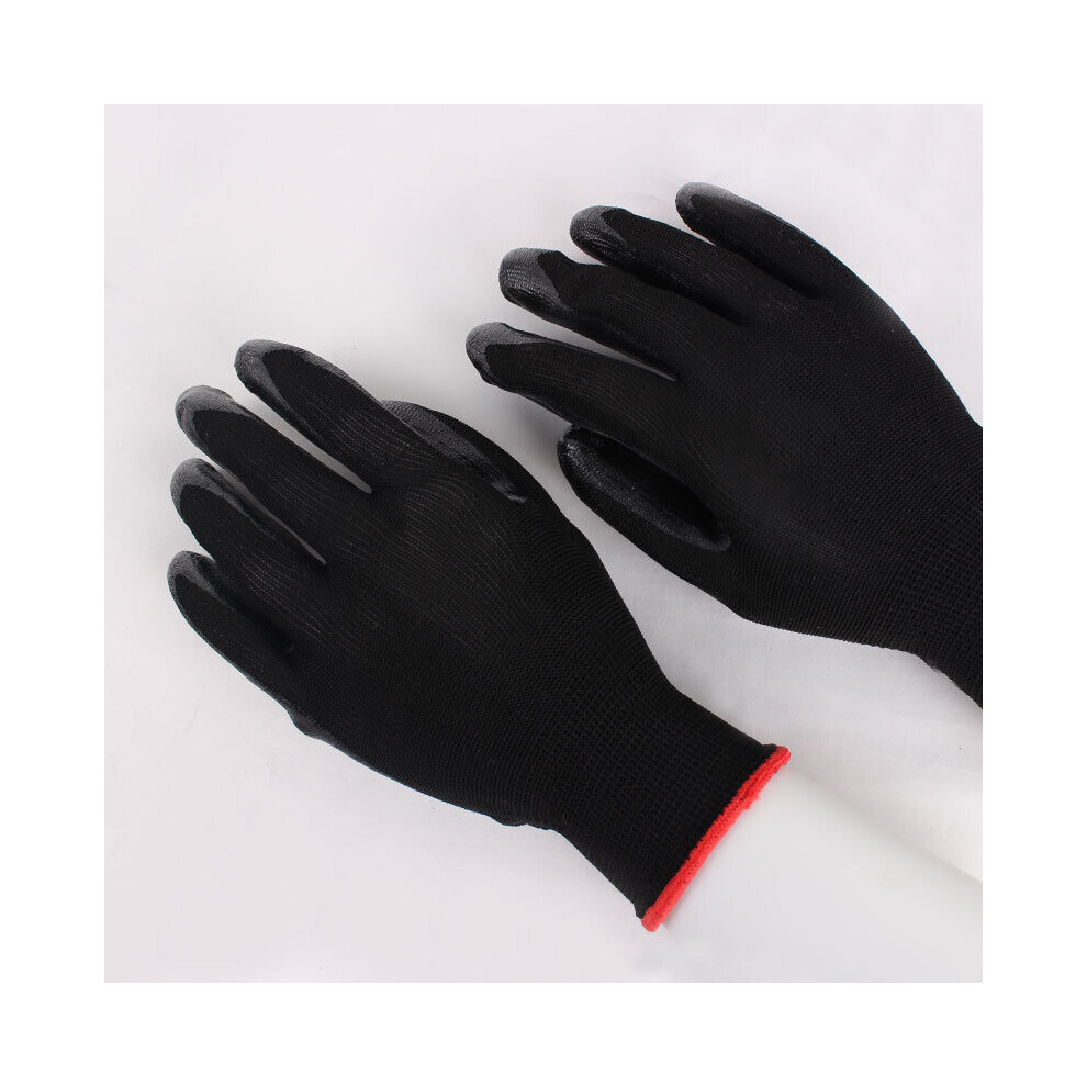 Work Gloves Palm Dipped Nitrile Gloves Mechanic Repairing Abrasion Resistance Safety Gloves Security Protection 885658077099