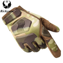 (1 White-M) Men Military Tactical Gloves Full Finger Combat Gloves Anti-slip Luva Tatica Army Airsoft Paintball Guantes Handschoenen