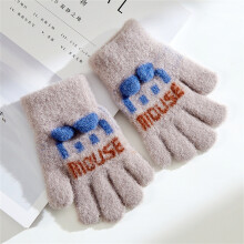 3-8 Year-old children warm fleece knit autumn and winter gloves ST-821