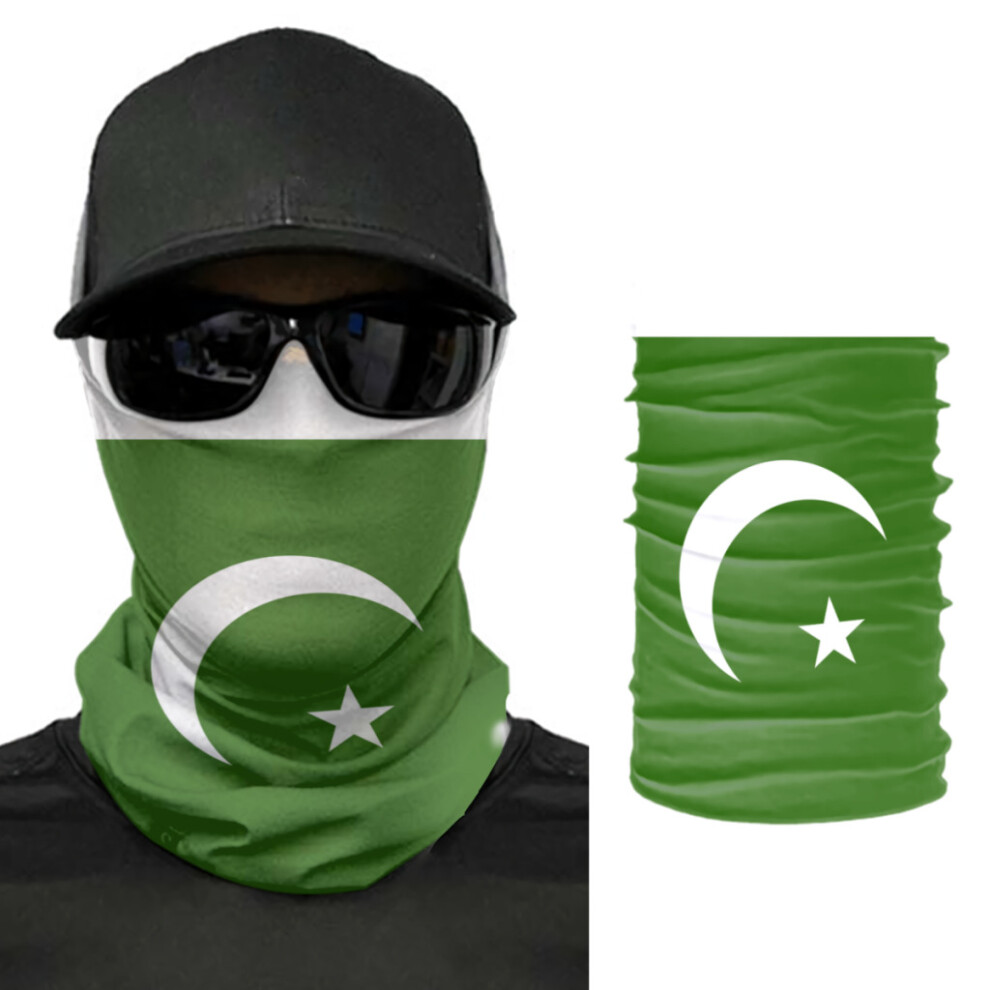 Pakistan Flag Scarf Neck Face Mask Unisex Neck Warmer Seamless Bandana Headwear Cycling Hiking 885658068875