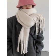 Christmas Winter girls milk coffee Heart solid plaid cashmere scarf