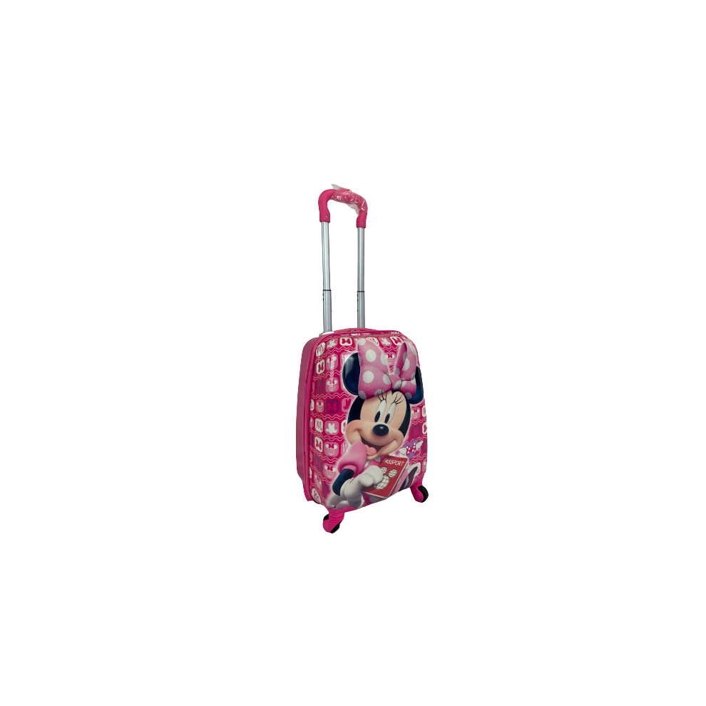 (MINNIEMOUSE) Hard Shell Kids Character Holiday 4Wheels Suitcase