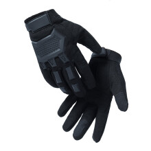 (Black White-L) Touch Screen Tactical Gloves Airsoft Paintball Army Military Gloves Men Special Forces Antiskid Bicycle Full Finger Gym Gloves