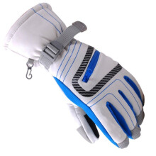 (White-XL) 1 Pair Winter Warm Waterproof Ski Gloves Boys Girls Teenager Adult Sport Cycling Glove Windproof Skiing Snowboard Gloves